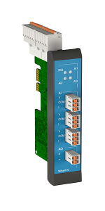 Erweiterungskarte mit analogen und digitalen Ein- & Ausgängen (IOs) für den modularen Industrierouter MRX von INSYS icom.